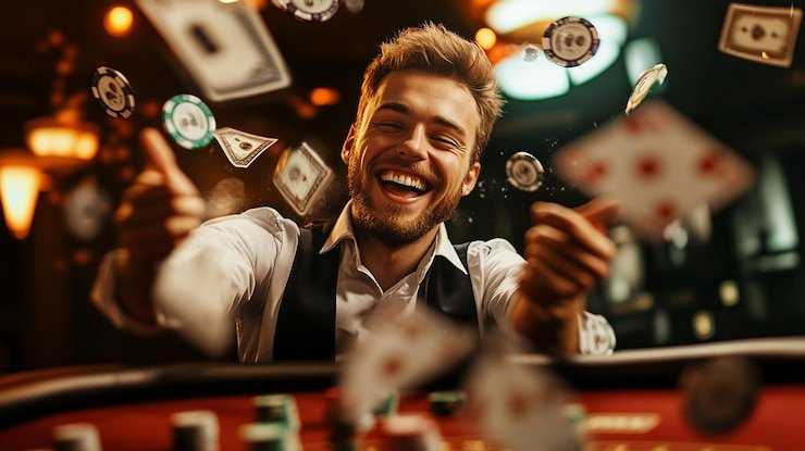 Antarmuka meja baccarat langsung dengan statistik hasil real-time